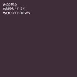 #402F39 - Woody Brown Color Image